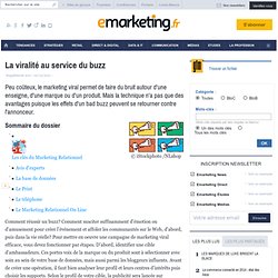 La viralité au service du buzz - Les fondamentaux du marketing