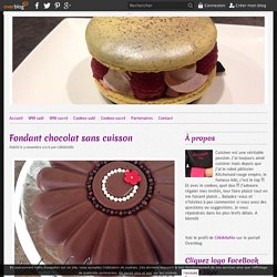 Fondant chocolat sans cuisson -