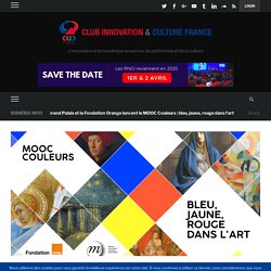 La Rmn – Grand Palais et la Fondation Orange lancent le MOOC Couleurs : bleu, jaune, rouge dans l’art – Club Innovation