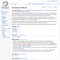 Fondation Findhorn