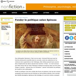 Fonder le politique selon Spinoza