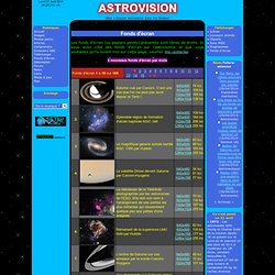 Fonds d'ecran sur l'astronomie
