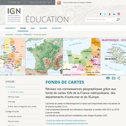 Fonds de cartes IGN de France et d'Europe