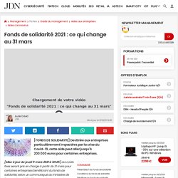 Fonds de solidarité 2021 : ce qui change au 31 mars