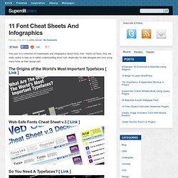 11 Font Cheat Sheets And Infographics
