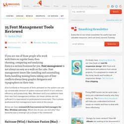 25 Font Management Tools Reviewed