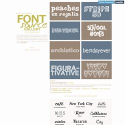 Font Source Gallery