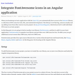 Integrate FontAwesome icons in an Angular application