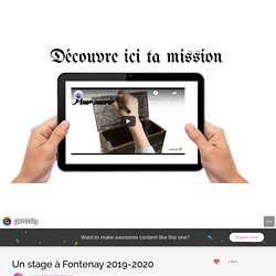 Un stage à Fontenay 2019-2020 by histoiregeomeyer on Genial.ly