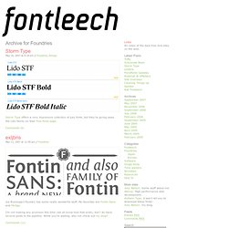 The best free fonts on the web. » Foundries