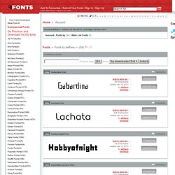 Fonts by defharo