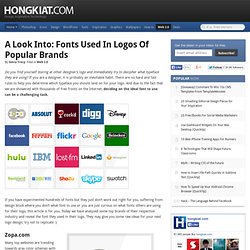 A Look Into: Fonts Used In Logos of Popular Brands