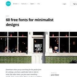 60 free fonts for minimalist designs – Learn