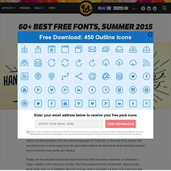 60+ best free fonts, Summer 2015