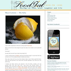 Meyer Lemons — The Salty