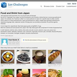 Food and Drink from Japan - How many have you tried?
