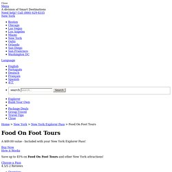 Food On Foot Tours Tickets - Save Up to 45% Off