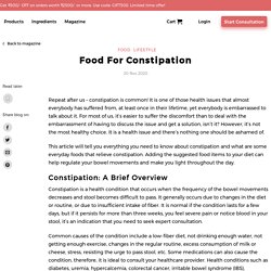 Understand about the Foods for Constipation from Setu