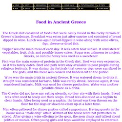 Food in Ancient Greece