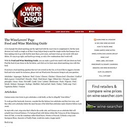 Food / Wine Matching - wineloverspage.com