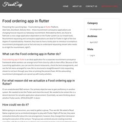 Food ordering app in flutter - FoodEsy