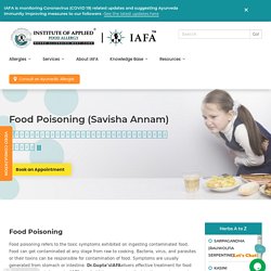 Food Poisoning l IAFA