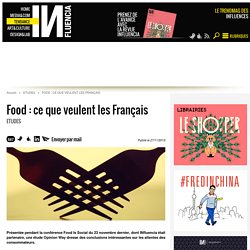 Food : ce que veulent les Français