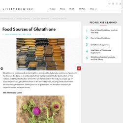 Food Sources of Glutathione