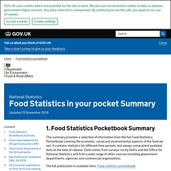 Food Statistics in your pocket Summary