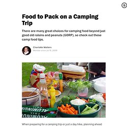 Food to Pack on a Camping Trip
