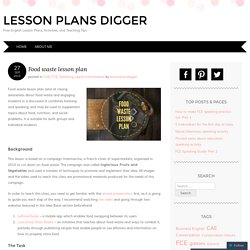 Food waste lesson plan
