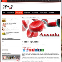 15 Foods To Fight Anemia