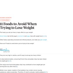 11 Foods to Avoid When Trying to Lose Weight
