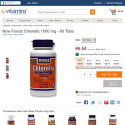Buy Now Foods Chlorella 1000 mg - 60 Tabs Ireland