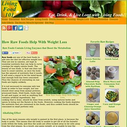 How Raw Foods Help With Weight Loss
