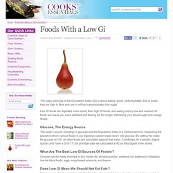 Foods With a Low Gi