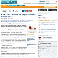 China’s foodservice packaging market to overtake US