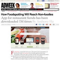 Foodspotting Reaches 1M Downloads