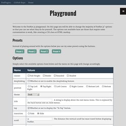 FooNav.js - Playground