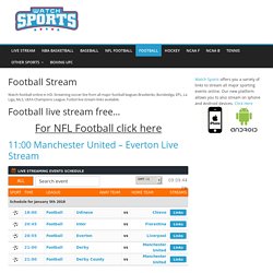 Football Live Stream - Watch soccer Online