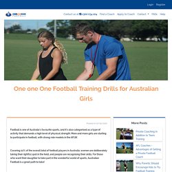 One one One Football Training Drills for Australian Girls