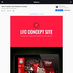 New Football Club Website Concept on Behance