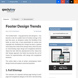 Footer Design Trends
