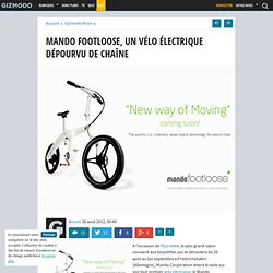 Mando Footloose, un vélo électrique dépourvu de chaîne