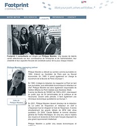 Footprint > consultants : cabinet de conseil en stratégie - L'équipe