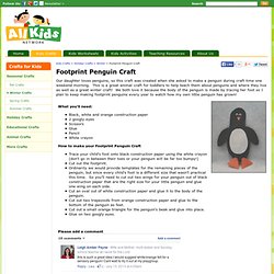 Footprint Penguin Craft