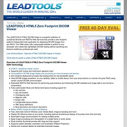 HTML5 Zero Footprint DICOM Viewer
