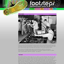 footsteps post-production sound inc.