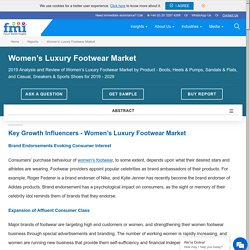 Womens Luxury Footwear Market Analysis and Review 2019 - 2029