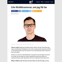 Lite föräldraansvar, om jag får be - Helsingborgs Dagblad